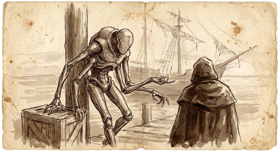 Öyla. Ran a supply skiff off Kaunis and lied to a customs officer twice, on two separate mornings, so a man she owed nothing would not miss a ship he had no real claim on missing. Asked once why, she changed the subject so cleanly he did not notice for an hour that she had done it.